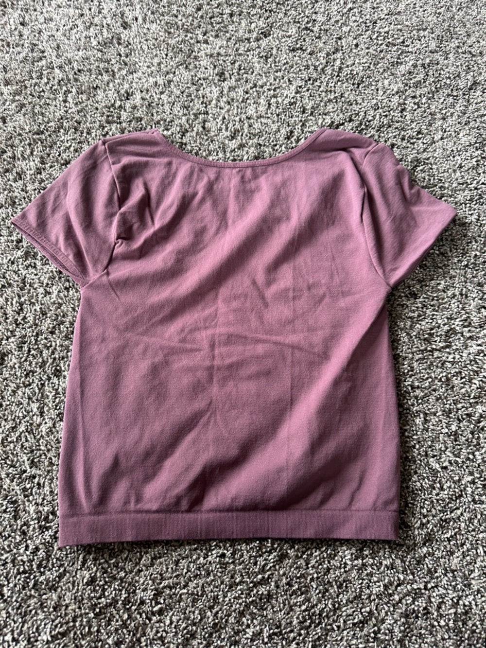 Intimately by Free People XS- Small Scoop Neck Short Sleeve Top in Dusty Mauve - Picture 3 of 3